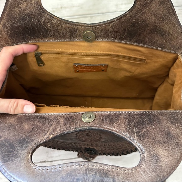 PATRICIA NASH Beaumont Artesian Tooled Leather Crossbody Bag Handbag - Picture 5 of 13